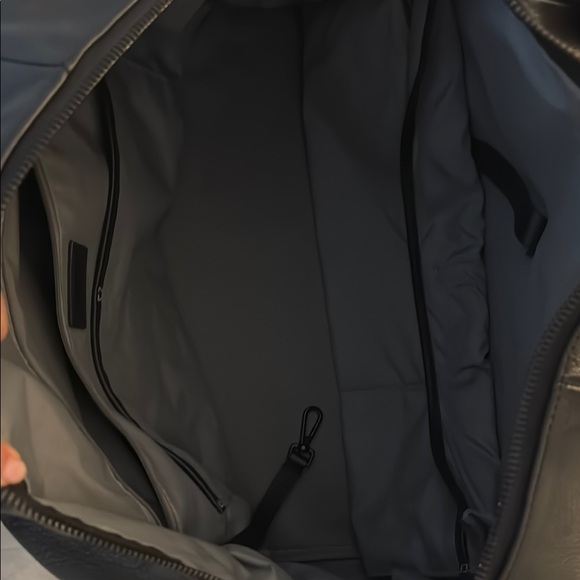 AWAY Black Leather duffle/weekender - Picture 5 of 8